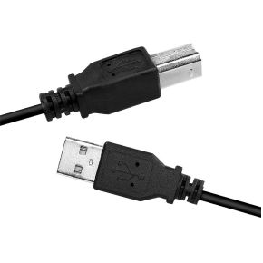 LogiLink LogiLink CU0008B. Snoerlengte: 3 m, Aansluiting 1: USB A, Aansluiting 2: USB B, USB-versie: USB 2.0, Maximale overdrachtssnelheid van gegevens: 480 Mbit/s, Contact geleider materiaal: Nikkel,