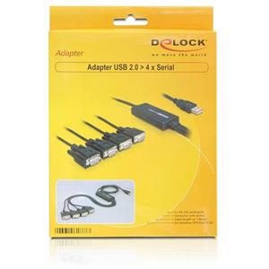 USB naar 4x serieel kabel - Delock