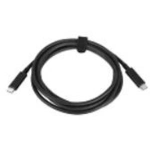 lenovo USB-kabel - USB-C (M) naar USB-C (M) - 20 V - 3 A - 2 m - voor ThinkBook 14 G2 ITL; 15 G2 ITL; ThinkPad E14 Gen 2; Yoga Slim 7 Carbon 13