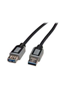 assmann USB-verlengkabel - USB type A (M) naar USB type A (V) - USB 3.0 - 3 m - zwart