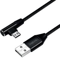 LogiLink CU0144 USB-kabel 1 m 2.0 USB A Micro-USB B Zwart