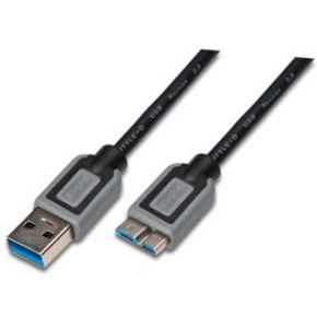 LogiLink CU0027 3m USB A Micro-USB B Mannelijk Mannelijk Zwart USB-kabel