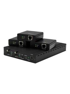 StarTech.com 3-Poort HDBaseT Extender set met 3 ontvangers 1x3 HDMI over CAT5 splitter 4K