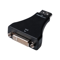 Digitus DisplayPort / DVI Adapter [1x DisplayPort stekker - 1x DVI-bus 24+5-polig] Zwart