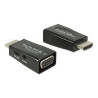 Delock Adapter HDMI-A Stecker > VGA Buchse mit Audio - Delock