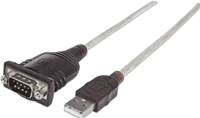 Manhattan USB auf Seriell-Konverter, Zum Anschluss eines seriellen Geräts an einen USB-Port,