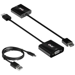 club3d HDMI 1.4 TO VGA ACTIVE ADAPTER WITH AUDIO M/F