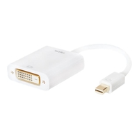 LogiLink Mini DisplayPort 1.2 to DVI Adapter (Active Type) - Videokonverter - weiß
