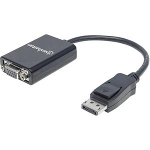 Manhattan 0.15m, Displayport/VGA 0.15m DisplayPort VGA (D-Sub) Zwart