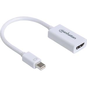 Manhattan Passiver Mini-DisplayPort auf HDMI-Adapter, Mini DisplayPort-Stecker auf HDMI-Buchse,