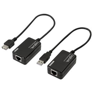 LogiLink UA0021D USB 1.1 Extender (verlenging) via netwerkkabel RJ45 60 m