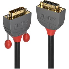 Lindy 36232 2m DVI-D DVI-I Zwart DVI kabel