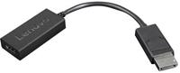 lenovo Video/audio-adapter - DisplayPort (M) naar HDMI (V) - 22.5 cm - zwart - 4K ondersteuning - voor ThinkCentre M70; M710; M715; M715q (2nd Gen); M720; M75; M810; M820; M910; M920