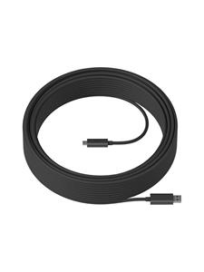 logitech Strong USB Cable - USB-kabel - USB type A (M) naar USB-C (M) - USB 3.1 - 10 m - plenum, Active Optical Cable (AOC) - zwart