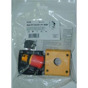eaton M22-PV-2KC01-IY1-BVP Noodstopschakelaar 2x NC IP66 1 stuk(s)