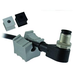 icotek KT 2/6 Kabeldoorvoering Gegroefd Klem-Ø (max.): 6 mm Elastomeer Grijs 1 stuk(s)