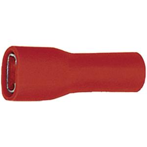 Klauke 720V Flachsteckhülse Steckbreite: 6.3mm Steckdicke: 0.8mm 180° Vollisoliert Rot