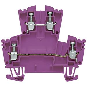 weidmüller Dubbeldeksdoorgangsklem  WDK 2.5 ZQV VI 1068020000 Violet 100 stuk(s)