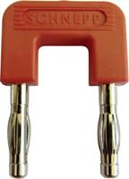 Schnepp 19/4rt Kurzschlussstecker Rot Stift-Ø: 4mm Stiftabstand: 19mm