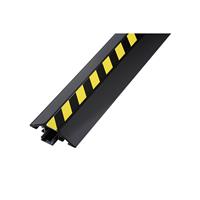 Kabelbrücke aus Aluminium LxBxH 1500 x 80 x 20 mm schwarz / gelb, VE 1 Stk