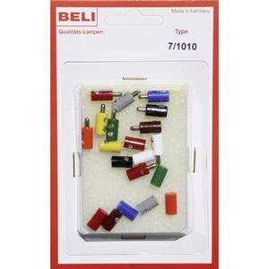 beli-beco 7/1010 Miniatuur-banaanstekker Stift-Ø: 2.6 mm 1 set(s)