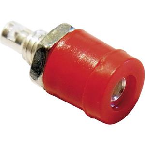 Schnepp BU 2400 Miniatuur-laboratoriumconnector Bus, inbouw verticaal Stift-Ø: 2 mm Rood 1 stuk(s)