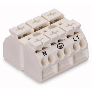 WAGO 862-8633 Apparaataansluitklem Veerklem Wit 250 stuk(s)