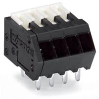 WAGO Federkraftklemmblock 0.50mm² Polzahl 4 Schwarz 500St.