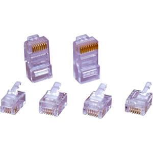encitech RJ458P8CR . 6510-0104-01 Stekker, recht Aantal polen 8P8C Transparant 1 stuk(s)