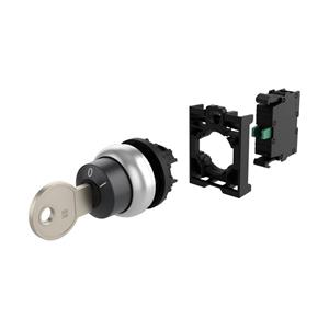 Eaton 110917 M22-WRS-K10-BVP Sleutelschakelaar Kunststof frontring Sleutel Zwart 1 stuk(s)