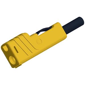skshirschmann SKS Hirschmann SLS 200 Laboratoriumstekker Stekker, recht Stift-Ø: 4 mm Geel 1 stuk(s)