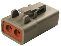 teconnectivity Rundstecker Stecker, gerade Serie (Rundsteckverbinder): DTP Gesamtpolzahl: 2 1