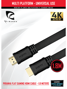 PIRANHA High Speed HDMI-kabel 1.8m