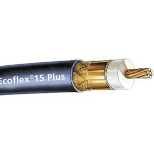 SSB 6043 Coaxkabel Buitendiameter: 14.60 mm Ecoflex15 Plus 50 Ω 90 dB Zwart per meter