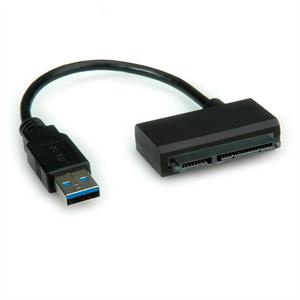 roline Festplatten Adapter [1x USB 3.2 Gen 1 Stecker A (USB 3.0) - 1x SATA-Kombi-Buchse 7+15pol.] 0.