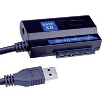 value Harde schijf Adapterkabel [1x USB 3.2 Gen 1 stekker A (USB 3.0) - 1x SATA-combi-bus 15+7-polig] 1.20 m
