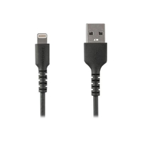 startech .com 1 m USB naar Lightning kabel - Apple MFi gecertificeerd - i-phone oplaadkabel - robuust DuPont Kevlar - zwart - Lightning-kabel - USB (M) recht naar Lightning (M) recht