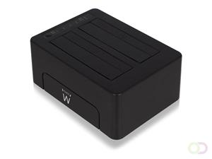ewent 2.5 Inch SATA USB 3.2 Gen2 HDD/SSD-behuizing Schroefloos USB-C Zwart