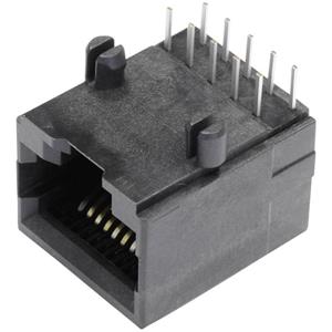 belstewartconnectors BEL Stewart Connectors SS64100-018F Modulaire inbouwbus niet-afgeschermd Bus, inbouw horizontaal Aantal polen: 10P10C Zwart 1 stuk(s)