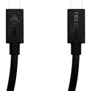 iTEC TB3CBL150CM - Thunderbolt-kabel - USB-C (M) naar USB-C (M) - USB 3.1 Gen 1 / Thunderbolt 3 - 1.5 m - 4K ondersteuning, 8K ondersteuning, USB Power Delivery (100W)