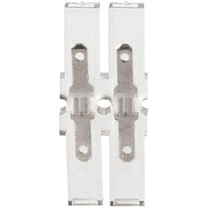 klauke Flachsteckverbinder Steckbreite: 2.8mm Steckdicke: 0.8mm 180° Vollisoliert Transparent