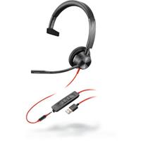 Plantronics Poly Headset Blackwire C3315-M monaural USB-A & 3,5 mm