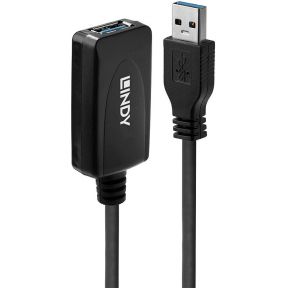 Lindy 5.0m USB 3.0 M/F. Lengte snoer: 5 m, Aansluiting 1: USB A, Aansluiting 2: USB A, USB-versie: USB 3.2 Gen 1 (3.1 Gen 1), Geslacht connector: Mannelijk/Vrouwelijk, Maximale overdrachtssnelheid van