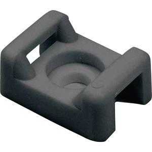 hellermanntyton CTM1-PA66-BK Befestigungssockel schraubbar, nieten Schwarz