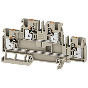 Weidmüller Doppelstock-Durchgangsklemme A2T 4 2539970000 Beige 50St.