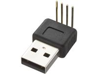 trucomponents TRU COMPONENTS USB-Steckverbinder Printmontage Stecker, gewinkelt Typ A 90° USB-Stecker Typ A, 90°