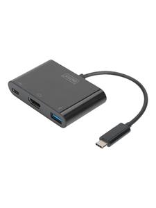 DIGITUS MultiPort - externer Videoadapter - Schwarz