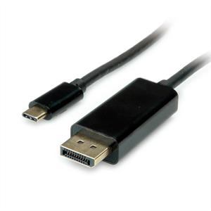 Value USB-C Aansluitkabel 1.00 m Zwart [1x USB-C stekker - 1x VGA-bus]