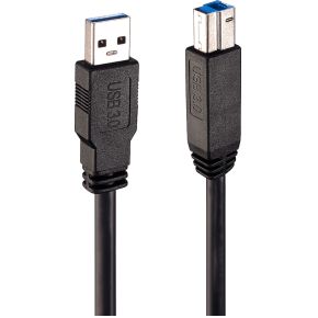 Lindy 43098. Lengte snoer: 10 m, Aansluiting 1: USB A, Aansluiting 2: USB B, USB-versie: USB 3.2 Gen 1 (3.1 Gen 1), Maximale overdrachtssnelheid van gegevens: 5000 Mbit/s, Kleur van het product: Zwart