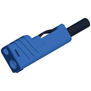 skshirschmann SKS Hirschmann SLS 200 Laboratoriumstekker Stekker, recht Stift-Ø: 4 mm Blauw 1 stuk(s)